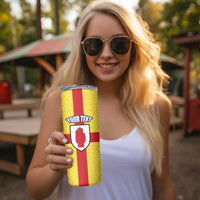 Personalized Ireland Ulster Skinny Tumbler Ulaidh Flag With Celtic Patern