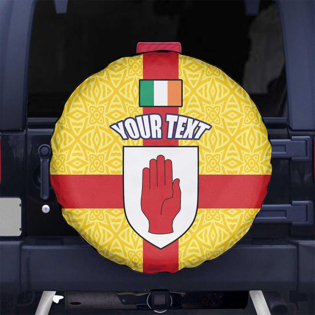 Personalized Ireland Ulster Spare Tire Cover Ulaidh Flag With Celtic Patern