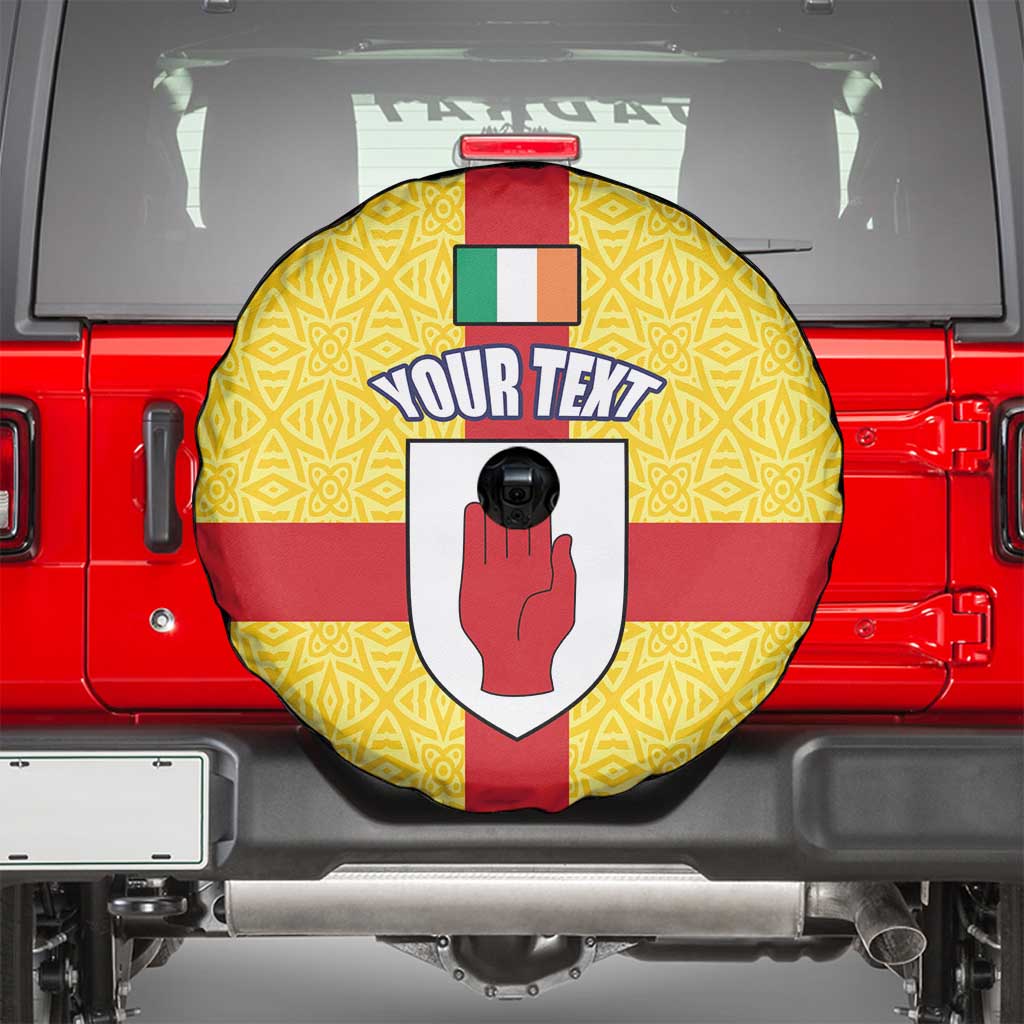 Personalized Ireland Ulster Spare Tire Cover Ulaidh Flag With Celtic Patern