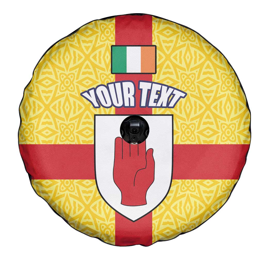 Personalized Ireland Ulster Spare Tire Cover Ulaidh Flag With Celtic Patern