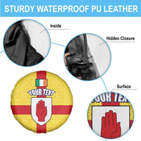 Personalized Ireland Ulster Spare Tire Cover Ulaidh Flag With Celtic Patern