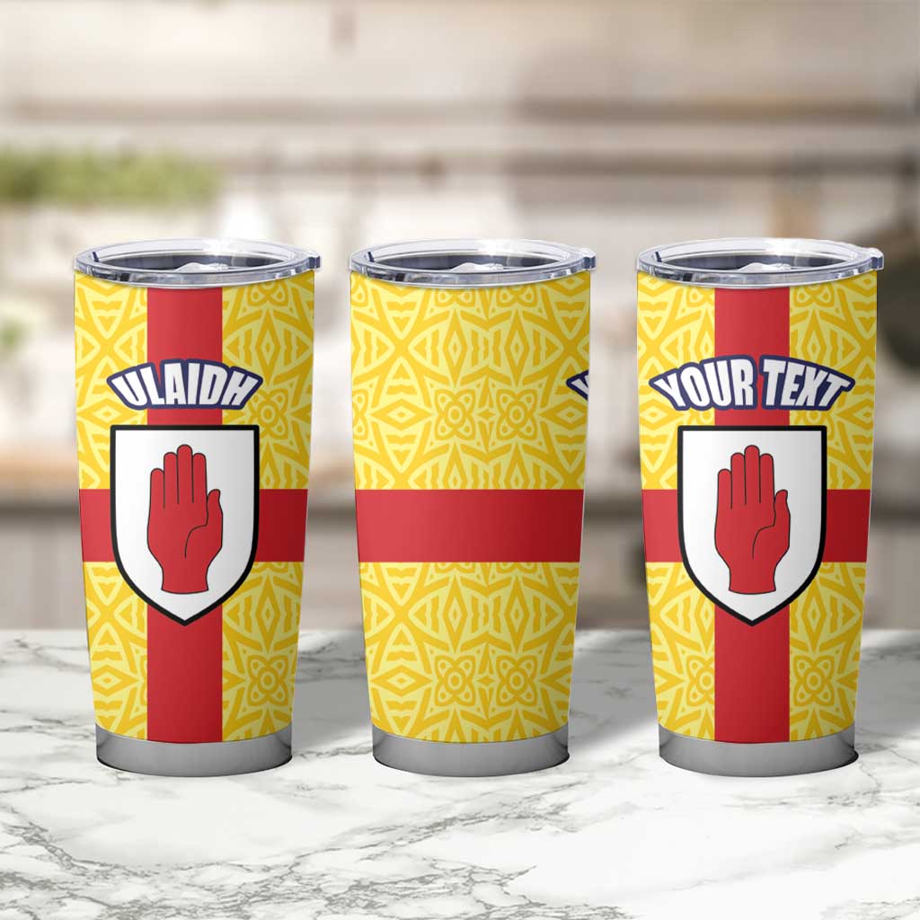 Personalized Ireland Ulster Tumbler Cup Ulaidh Flag With Celtic Patern