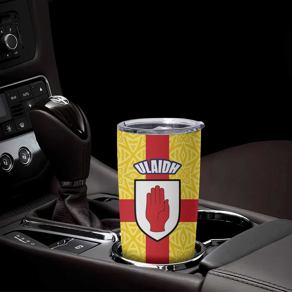 Personalized Ireland Ulster Tumbler Cup Ulaidh Flag With Celtic Patern