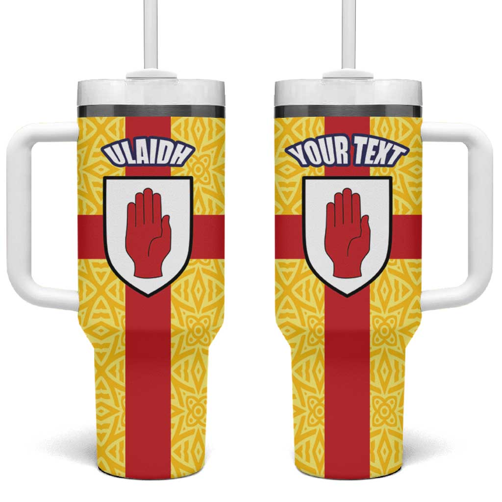 Personalized Ireland Ulster Tumbler With Handle Ulaidh Flag With Celtic Patern