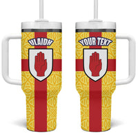 Personalized Ireland Ulster Tumbler With Handle Ulaidh Flag With Celtic Patern