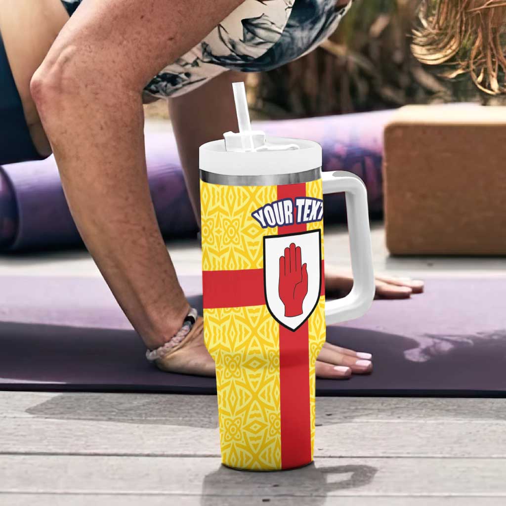 Personalized Ireland Ulster Tumbler With Handle Ulaidh Flag With Celtic Patern