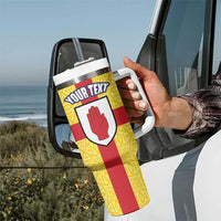 Personalized Ireland Ulster Tumbler With Handle Ulaidh Flag With Celtic Patern