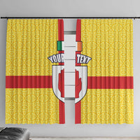 Personalized Ireland Ulster Window Curtain Ulaidh Flag With Celtic Patern