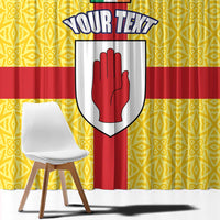 Personalized Ireland Ulster Window Curtain Ulaidh Flag With Celtic Patern