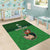 Custom Ireland Rugby with Celtic Pattern Area Rug Shamrock Go Champions