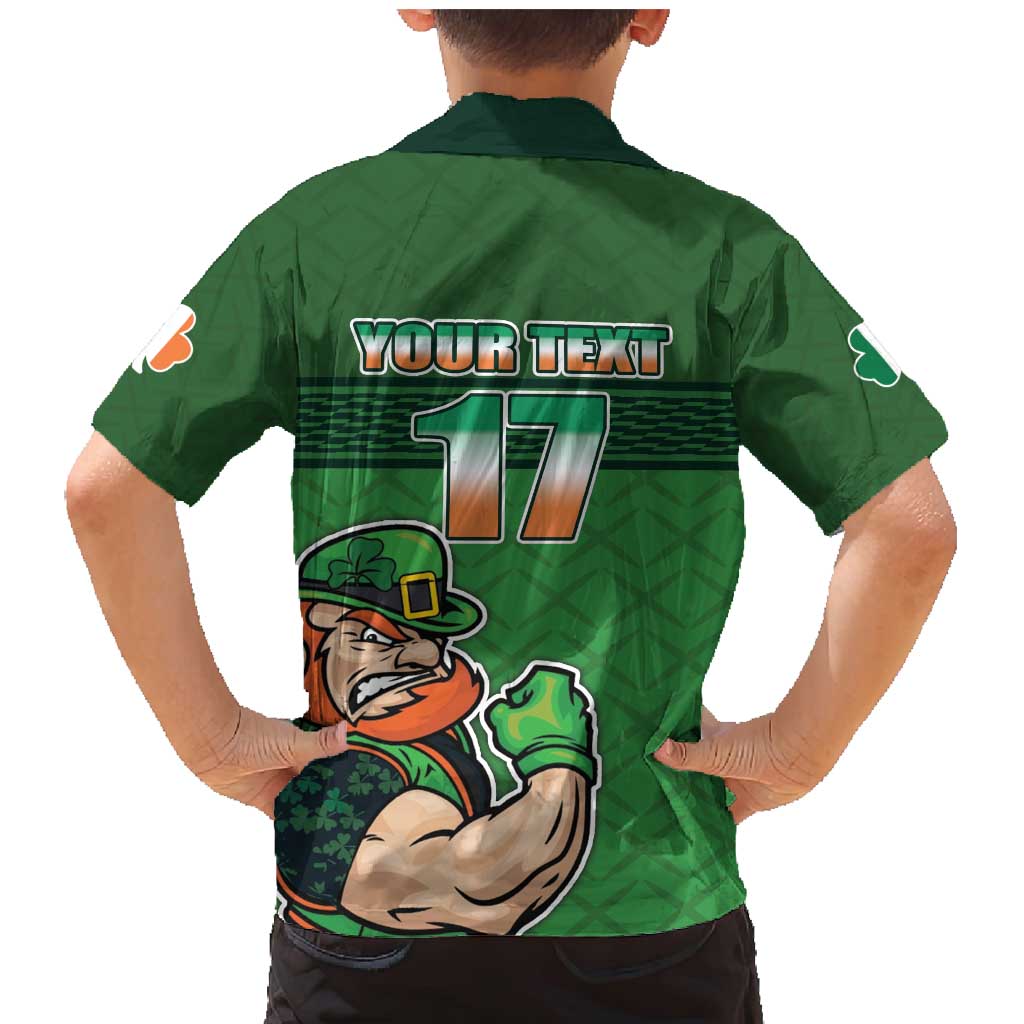 Custom Ireland Rugby with Celtic Pattern Family Matching Mermaid Dress and Hawaiian Shirt Shamrock Go Champions