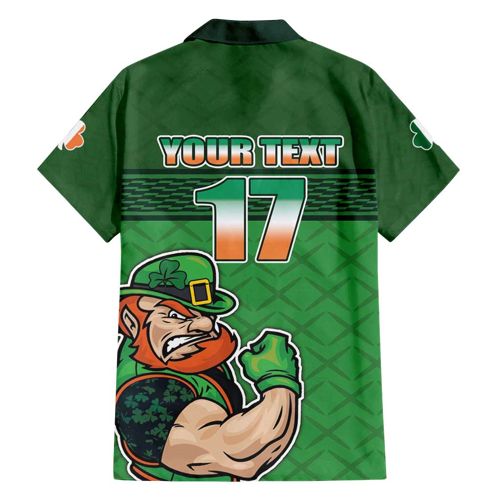 Custom Ireland Rugby with Celtic Pattern Family Matching Off Shoulder Maxi Dress and Hawaiian Shirt Shamrock Go Champions