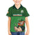 Custom Ireland Rugby with Celtic Pattern Family Matching Short Sleeve Bodycon Dress and Hawaiian Shirt Shamrock Go Champions