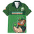 Custom Ireland Rugby with Celtic Pattern Family Matching Summer Maxi Dress and Hawaiian Shirt Shamrock Go Champions
