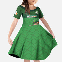 Custom Ireland Rugby with Celtic Pattern Family Matching Tank Maxi Dress and Hawaiian Shirt Shamrock Go Champions
