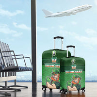 Custom Ireland Rugby with Celtic Pattern Luggage Cover Shamrock Go Champions