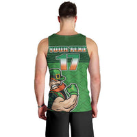 Custom Ireland Rugby with Celtic Pattern Men Tank Top Shamrock Go Champions