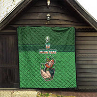 Custom Ireland Rugby with Celtic Pattern Quilt Shamrock Go Champions