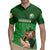 Custom Ireland Rugby with Celtic Pattern Rugby Jersey Shamrock Go Champions