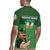Custom Ireland Rugby with Celtic Pattern Rugby Jersey Shamrock Go Champions