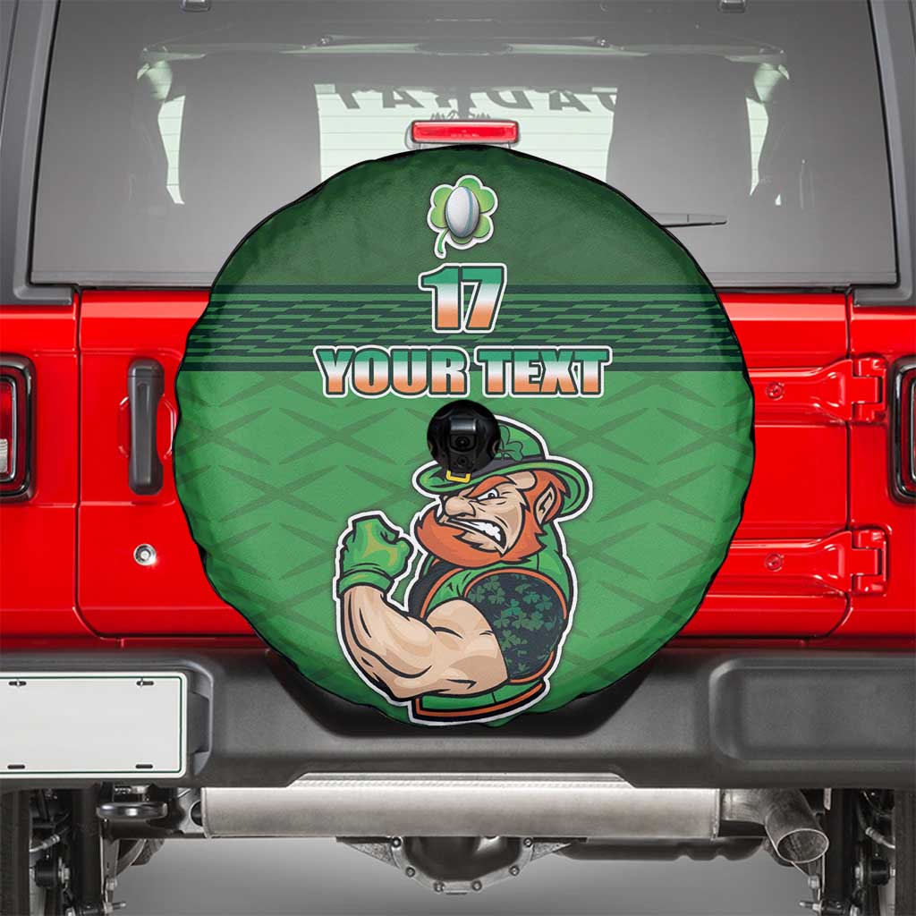 Custom Ireland Rugby with Celtic Pattern Spare Tire Cover Shamrock Go Champions