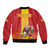 Custom Spain Field Hockey Bomber Jacket Sporty Style with Bull Mascot