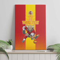 Custom Spain Field Hockey Canvas Wall Art Sporty Style with Bull Mascot