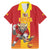 Custom Spain Field Hockey Family Matching Mermaid Dress and Hawaiian Shirt Sporty Style with Bull Mascot