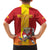 Custom Spain Field Hockey Family Matching Off Shoulder Short Dress and Hawaiian Shirt Sporty Style with Bull Mascot