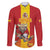 Custom Spain Field Hockey Family Matching Puletasi and Hawaiian Shirt Sporty Style with Bull Mascot