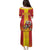 Custom Spain Field Hockey Family Matching Puletasi and Hawaiian Shirt Sporty Style with Bull Mascot