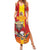 Custom Spain Field Hockey Family Matching Summer Maxi Dress and Hawaiian Shirt Sporty Style with Bull Mascot
