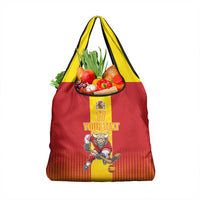 Custom Spain Field Hockey Grocery Bag Sporty Style with Bull Mascot