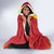 Custom Spain Field Hockey Hooded Blanket Sporty Style with Bull Mascot