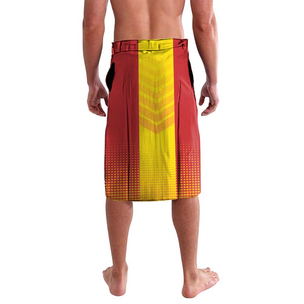 Custom Spain Field Hockey Lavalava Sporty Style with Bull Mascot