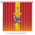 Custom Spain Field Hockey Shower Curtain Sporty Style with Bull Mascot