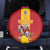 Custom Spain Field Hockey Spare Tire Cover Sporty Style with Bull Mascot