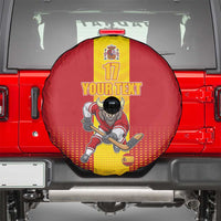 Custom Spain Field Hockey Spare Tire Cover Sporty Style with Bull Mascot