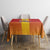 Custom Spain Field Hockey Tablecloth Sporty Style with Bull Mascot