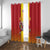 Custom Spain Field Hockey Window Curtain Sporty Style with Bull Mascot
