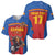Custom Spain Football Go Champions Baseball Jersey Sporty Style with Bull Mascot