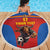 Custom Spain Football Go Champions Beach Blanket Sporty Style with Bull Mascot