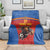 Custom Spain Football Go Champions Blanket Sporty Style with Bull Mascot