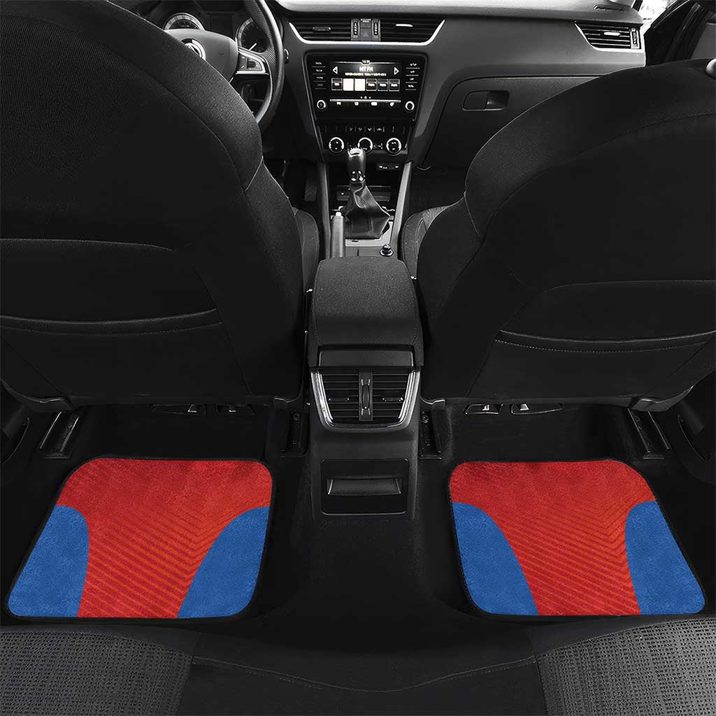 Custom Spain Football Go Champions Car Mats Sporty Style with Bull Mascot