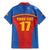 Custom Spain Football Go Champions Family Matching Mermaid Dress and Hawaiian Shirt Sporty Style with Bull Mascot