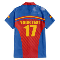 Custom Spain Football Go Champions Family Matching Tank Maxi Dress and Hawaiian Shirt Sporty Style with Bull Mascot