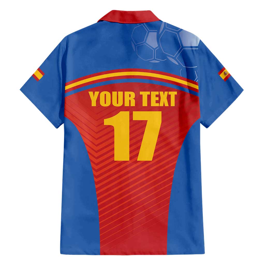 Custom Spain Football Go Champions Hawaiian Shirt Sporty Style with Bull Mascot