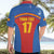 Custom Spain Football Go Champions Hawaiian Shirt Sporty Style with Bull Mascot