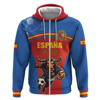 Custom Spain Football Go Champions Hoodie Sporty Style with Bull Mascot