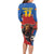 Custom Spain Football Go Champions Long Sleeve Bodycon Dress Sporty Style with Bull Mascot